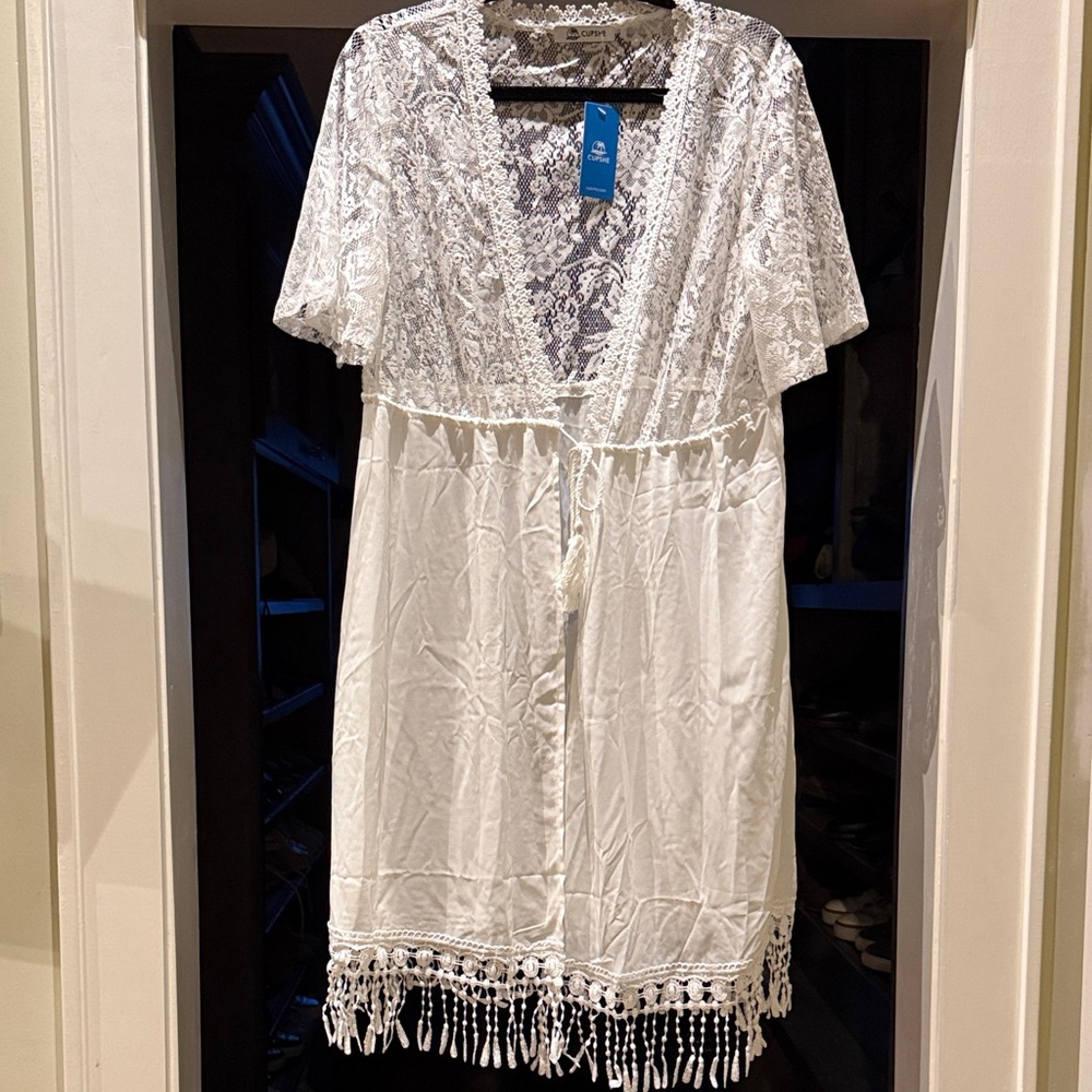Cupshe Live Life Cover-up Kimono O/S  - NWT
